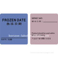 Labels for frozen food
